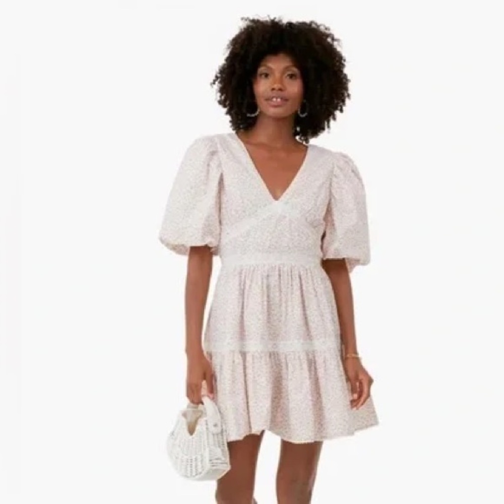 TUCKERNUCK Pink Ditsy Floral Lace Isabelle Mini Dress‎ – Hyacinth House 🌸